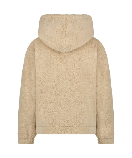 Hoodie Fleece Snuggle, Beige