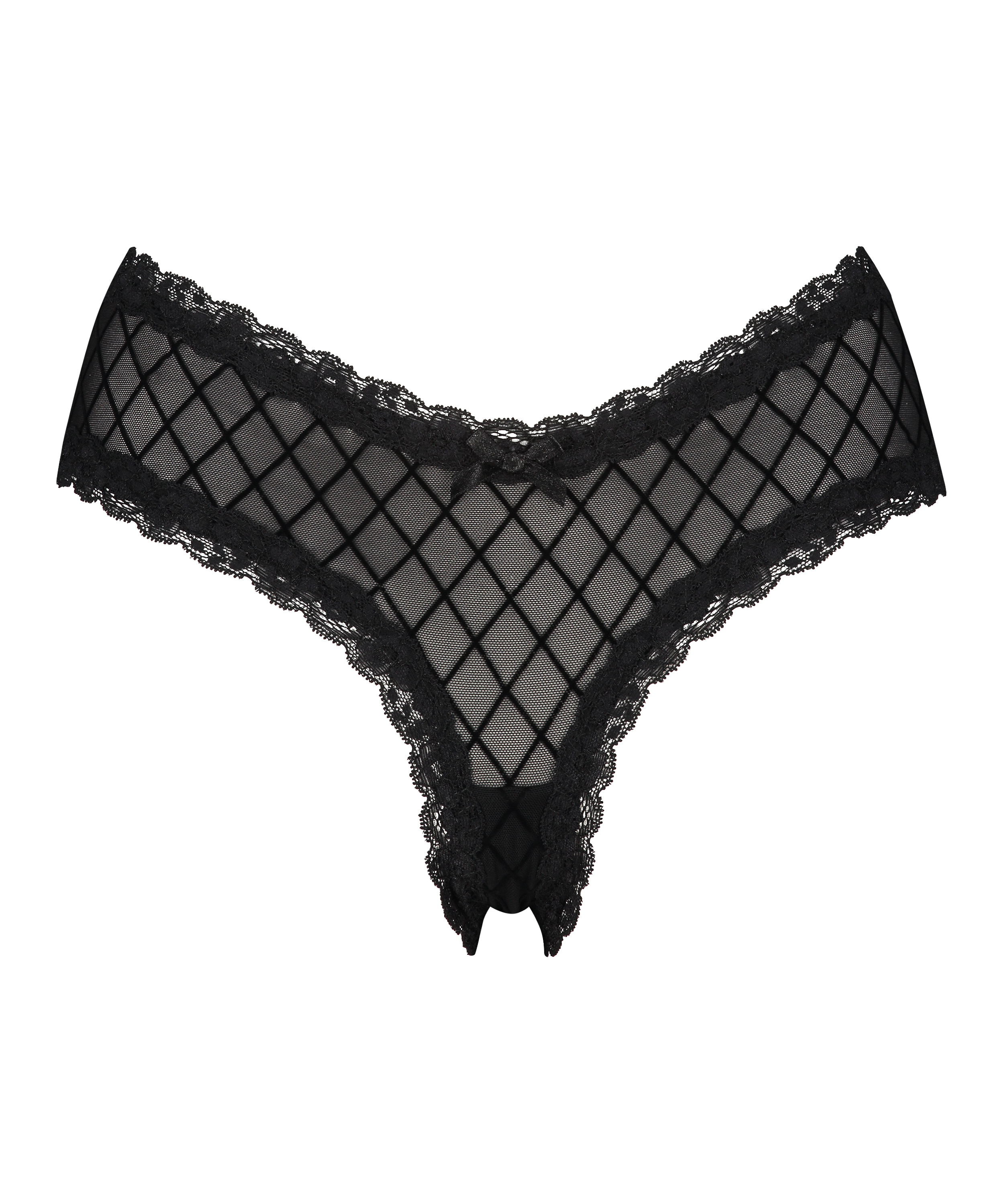 Brazilian V-shape mesh, Zwart, main