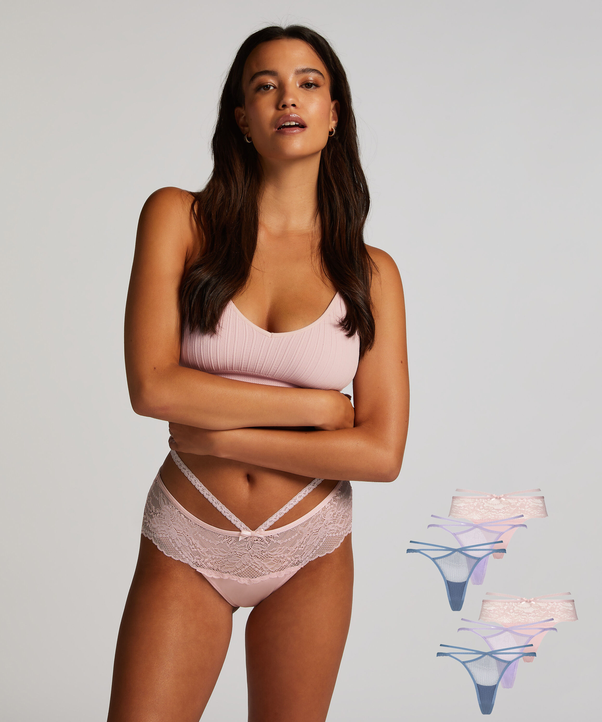 6-pack brazilians, Blauw