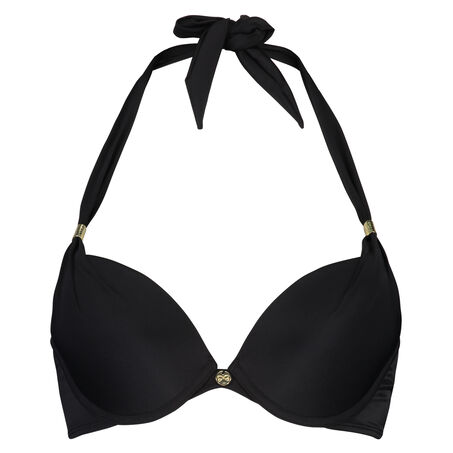Voorgevormde push-up bikinitop Sunset Dream, Zwart