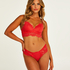 Soutien-gorge pr&eacute;form&eacute; sans armatures longline Shiloh, Rouge