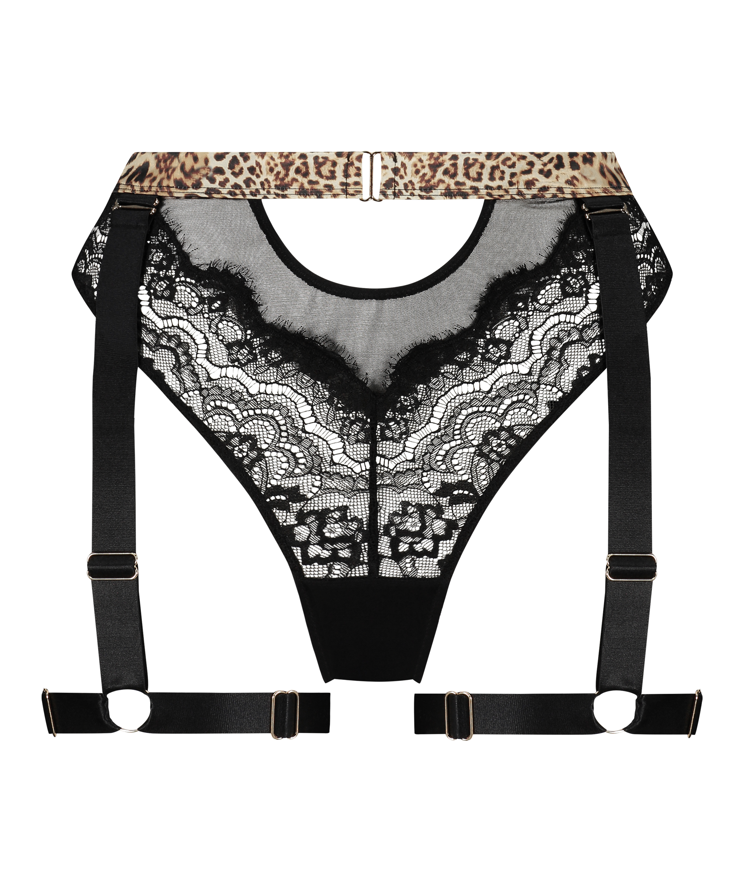 Hoge string Aurelia, Zwart, main