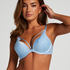 Soutien-gorge push-up &agrave; armatures pr&eacute;form&eacute; Isabella, Bleu