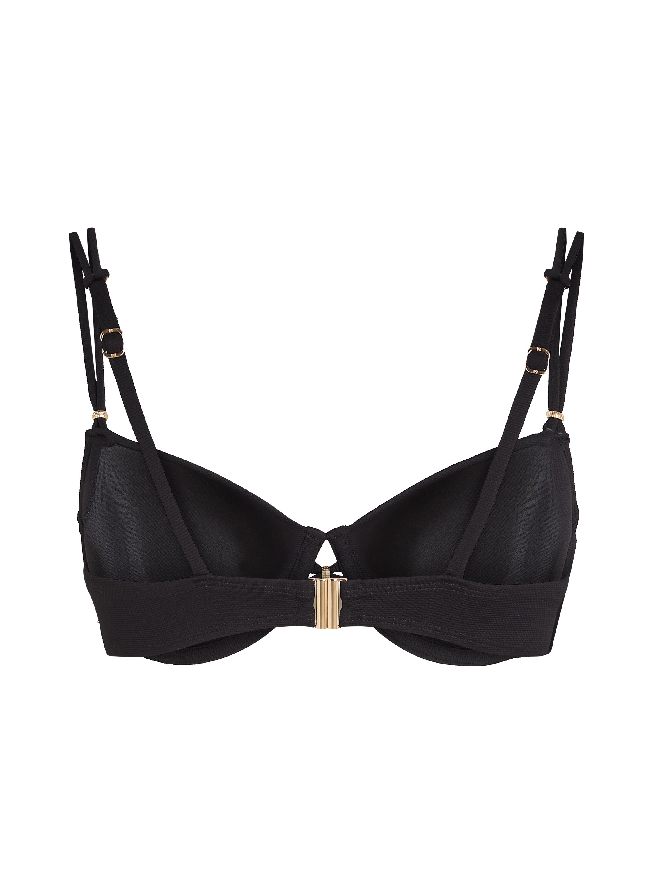 Haut de bikini Holbox, Noir, main
