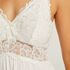 Slipdress Modal lace, Wit