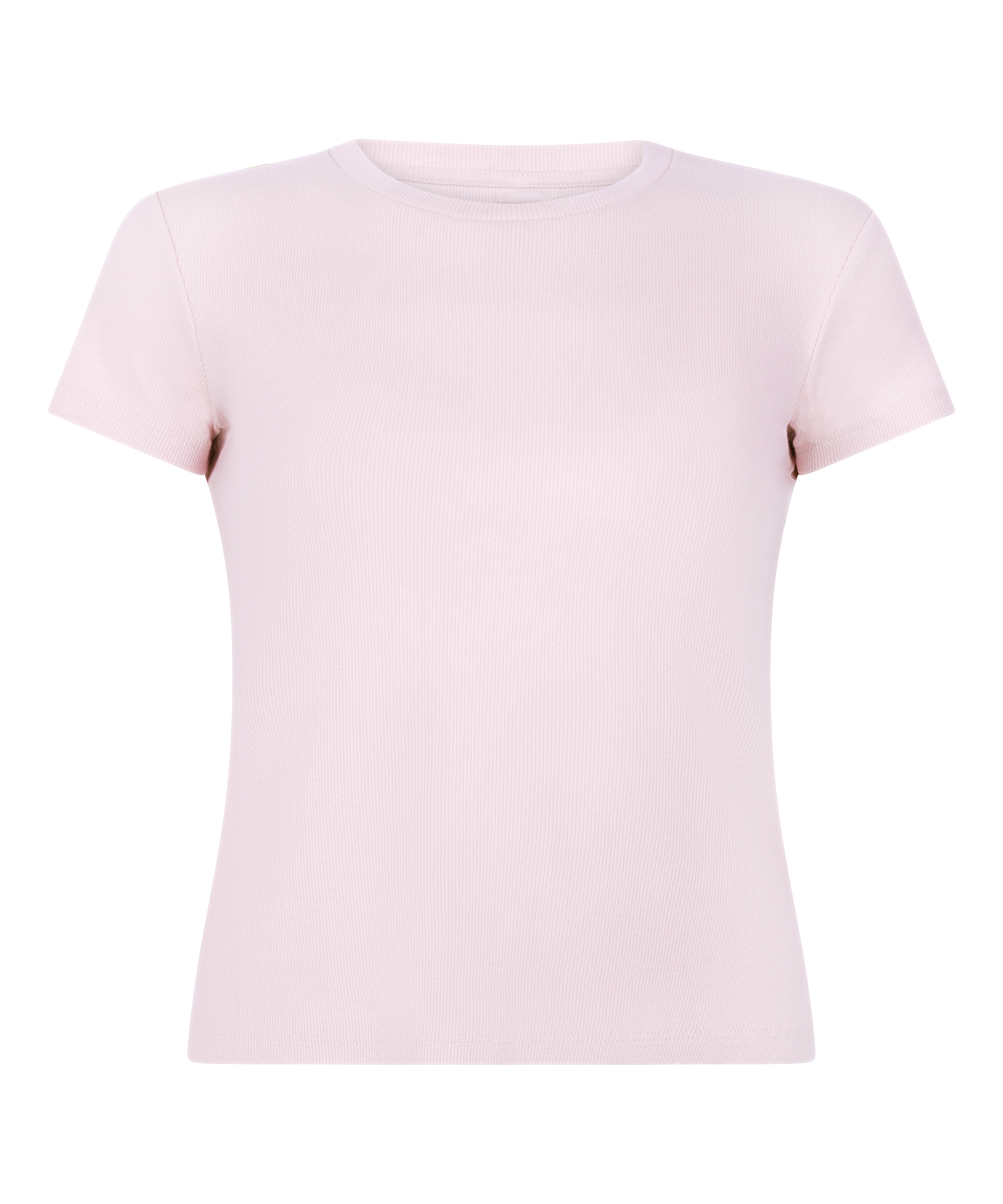 Pyjama top korte mouwen rib, Roze, main