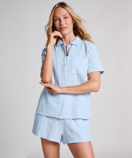 Veste en mousseline, Bleu