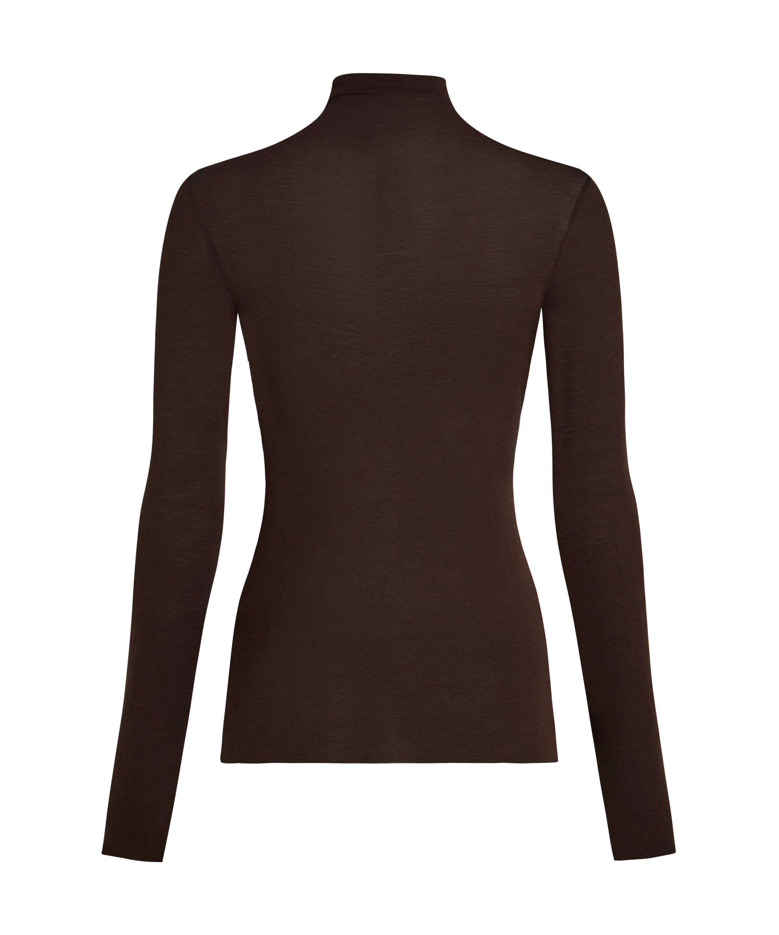 super soft Turtleneck shirt met Cashmere, Bruin, main
