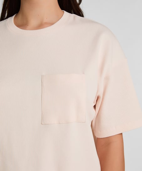 Pyjama Top Waffle, Roze