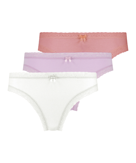 3-pack slip classics, Wit