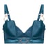 Soutien-gorge &agrave; armatures rembourr&eacute; longline Marjolein, Bleu