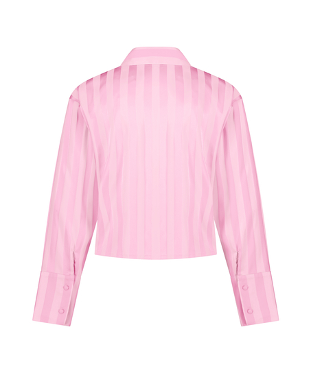 Jacket lange mouwen Satijn, Roze