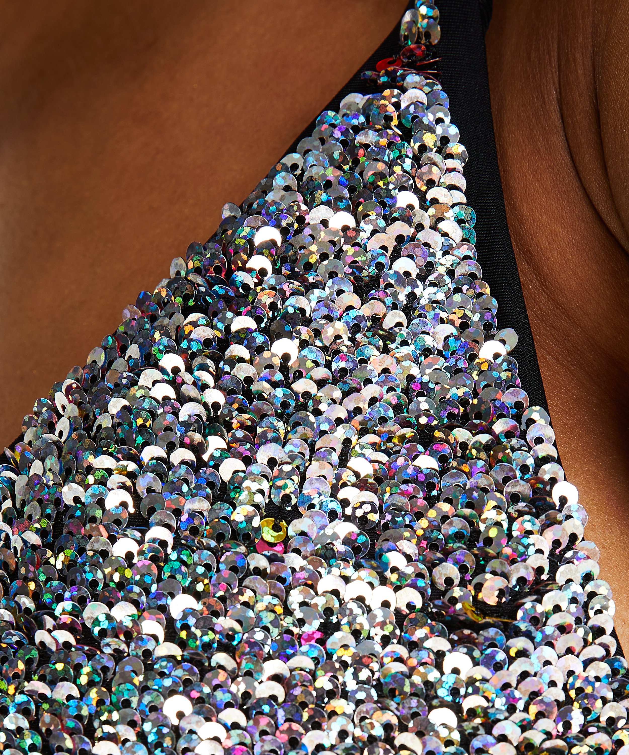 Haut de bikini Triangle Pride, Noir, main