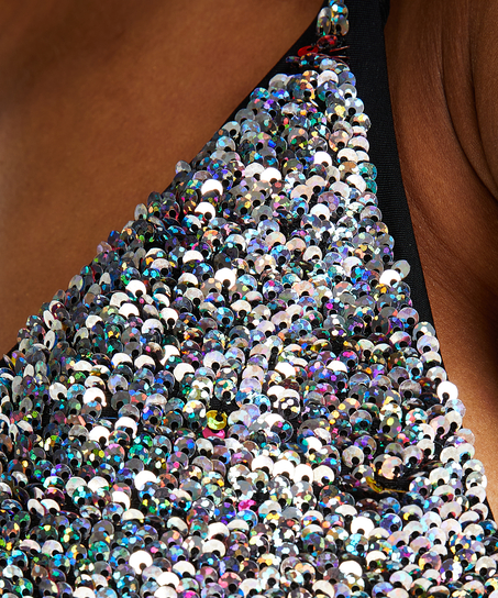 Haut de bikini Triangle Pride, Noir