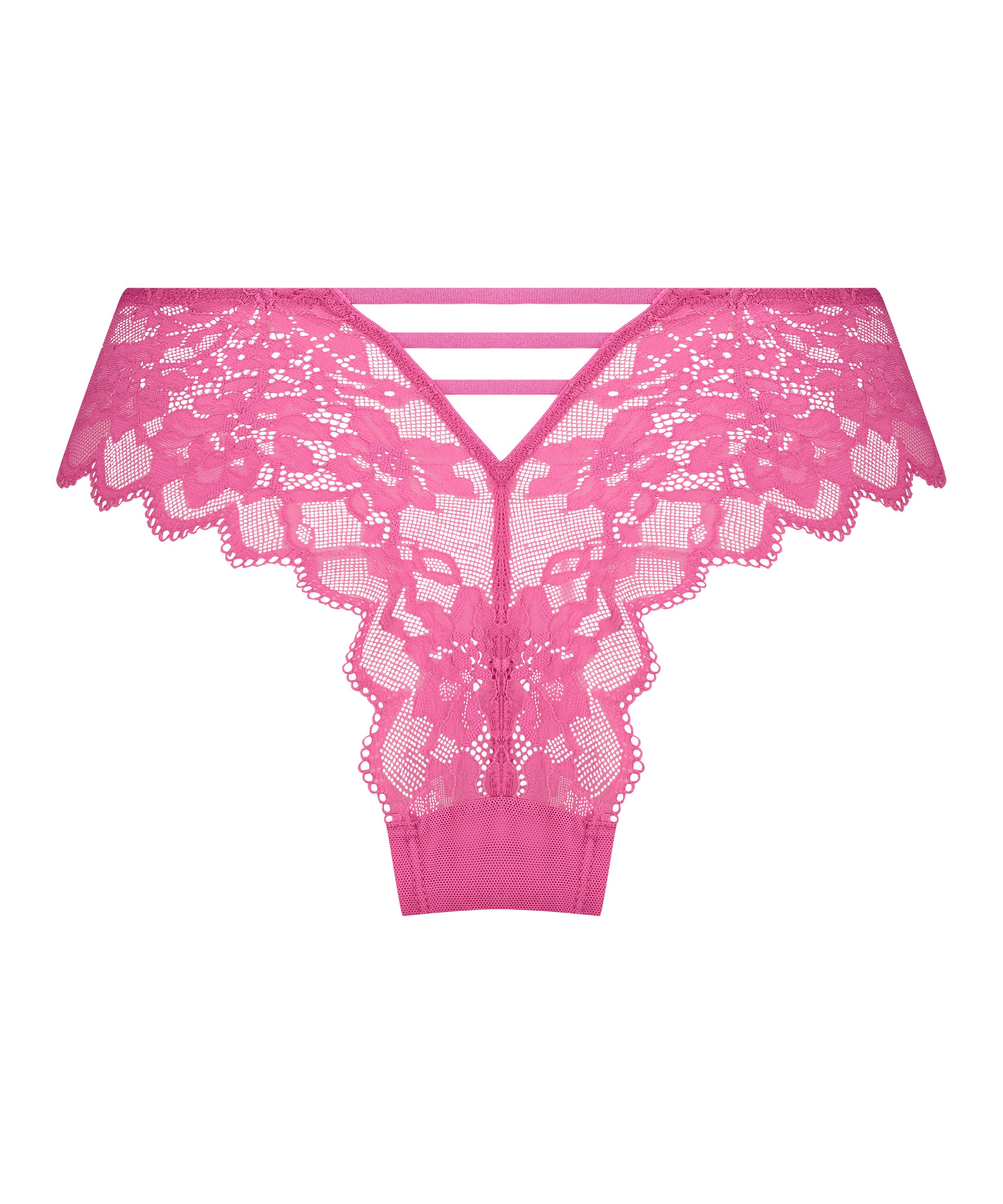 Slip brésilien Nika, Rose, main