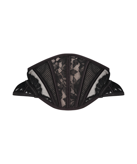 Corset taille de guêpe Antonia, Noir
