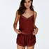 Cami top Satin Lace, Rood