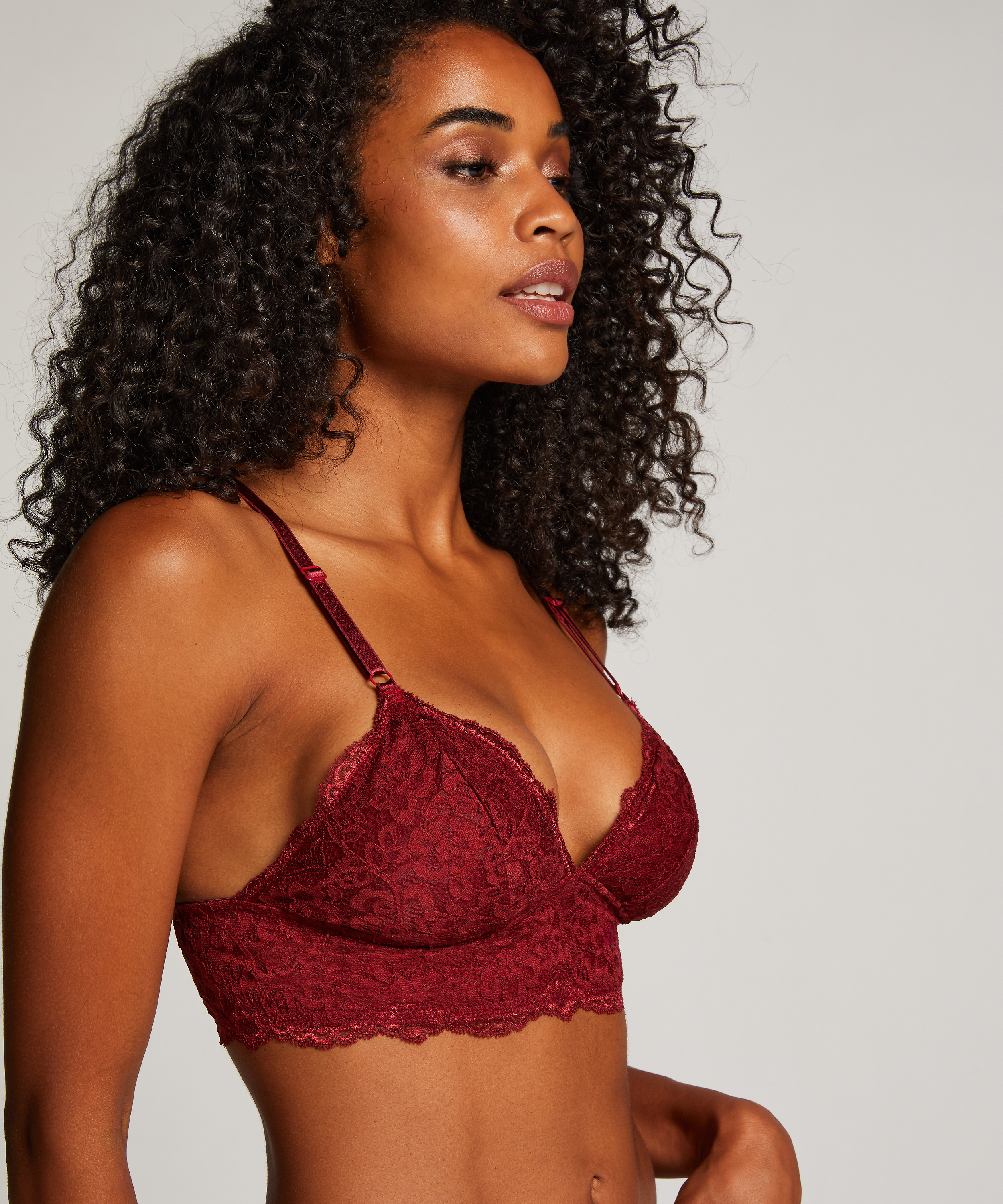 Triangle Bralette Marine, Rood, main