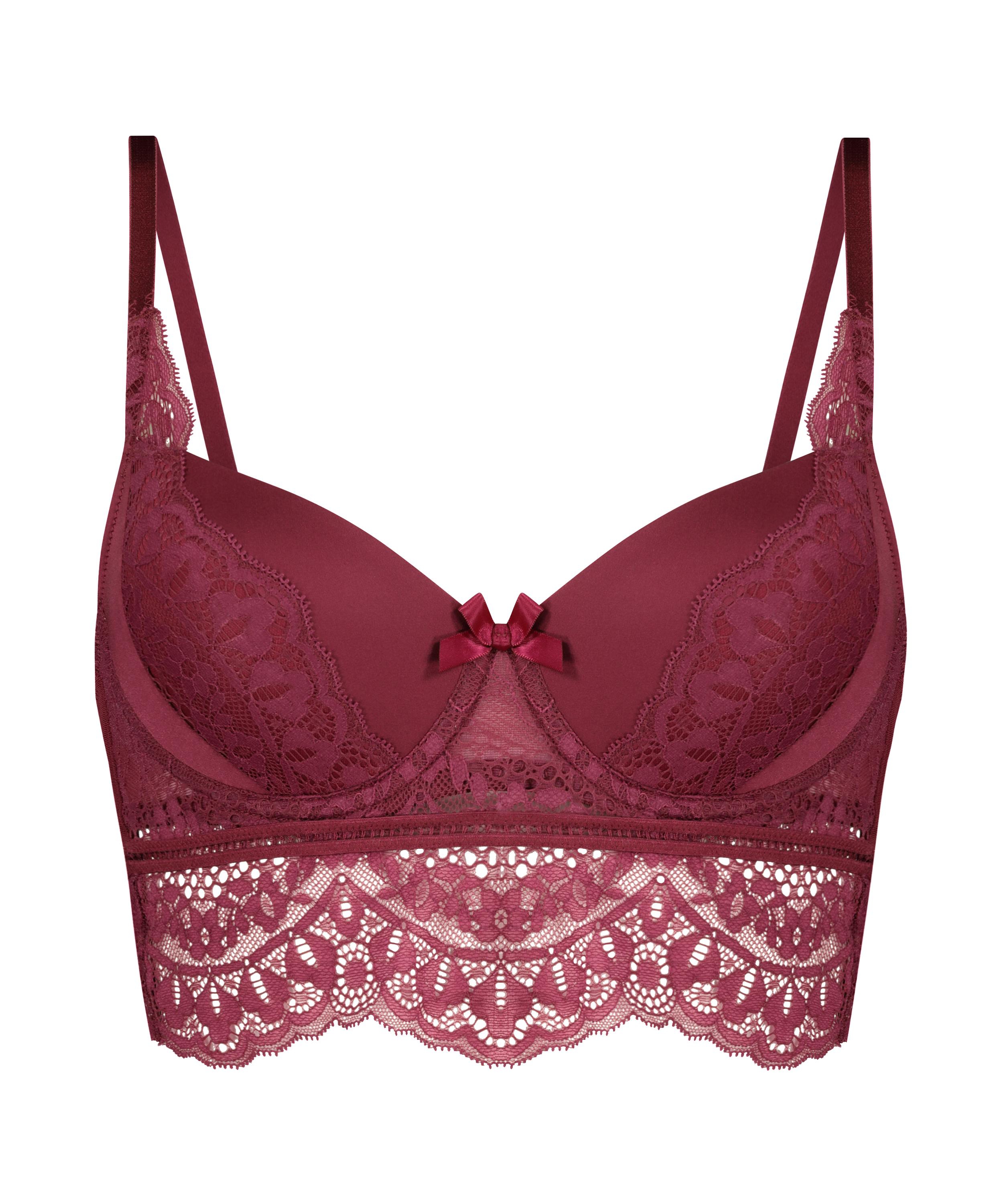 Voorgevormde longline beugel bh Elise, Rood, main