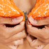 Voorgevormde triangle bralette Rose, Oranje