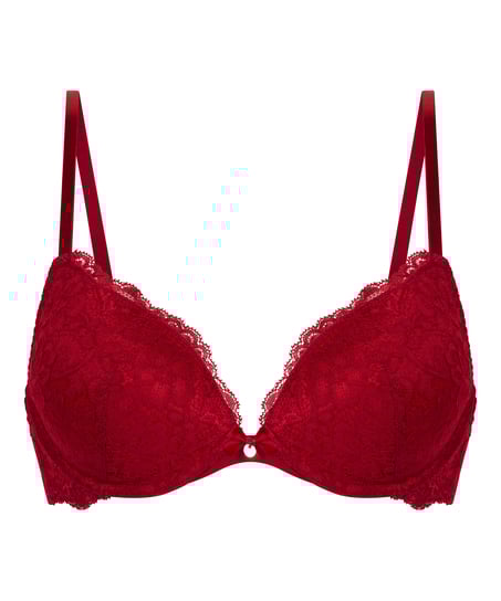 Soutien-gorge à armatures préformé push-up Marine, Rouge