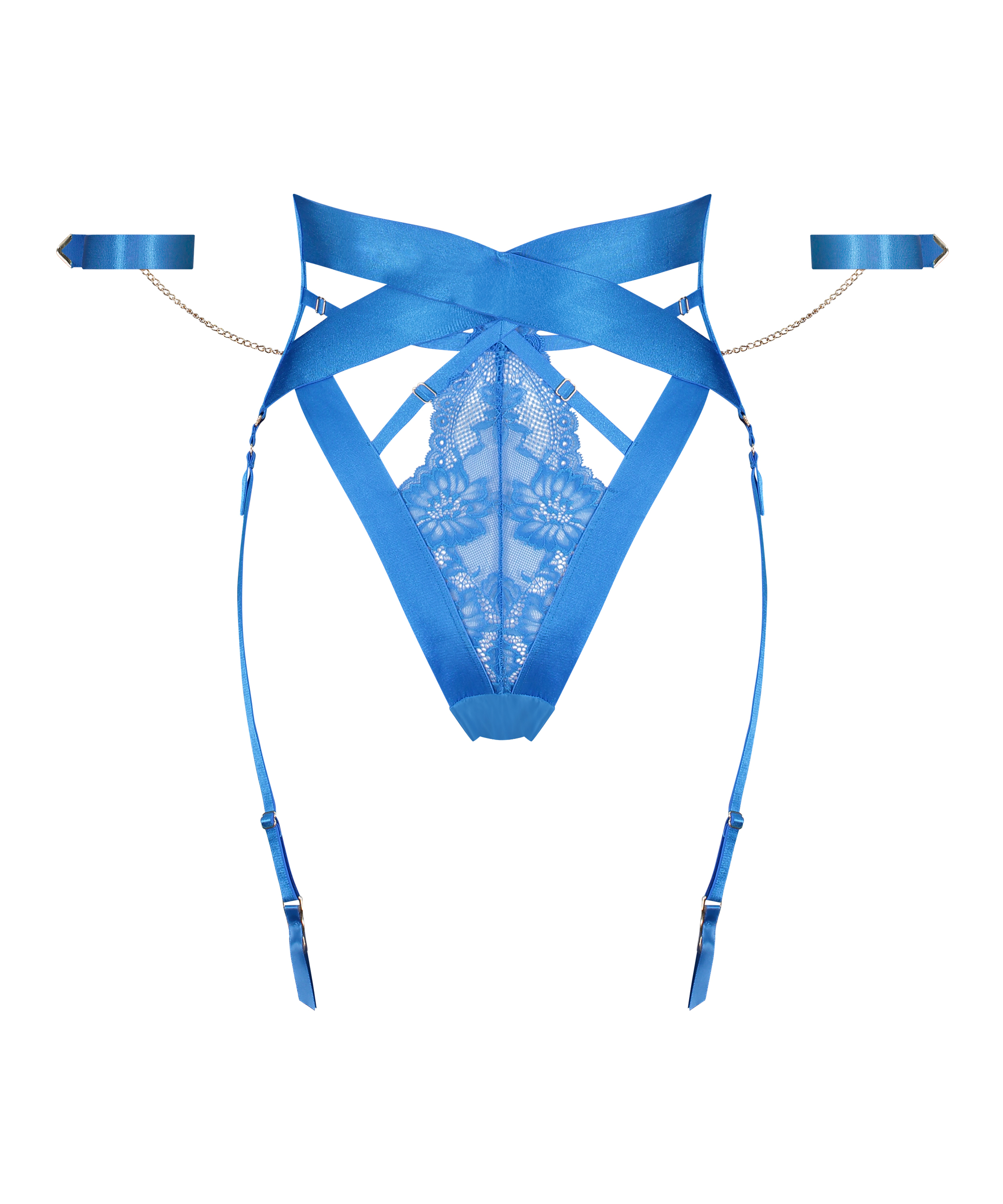 Slip br&eacute;silien Clementine, Bleu, main