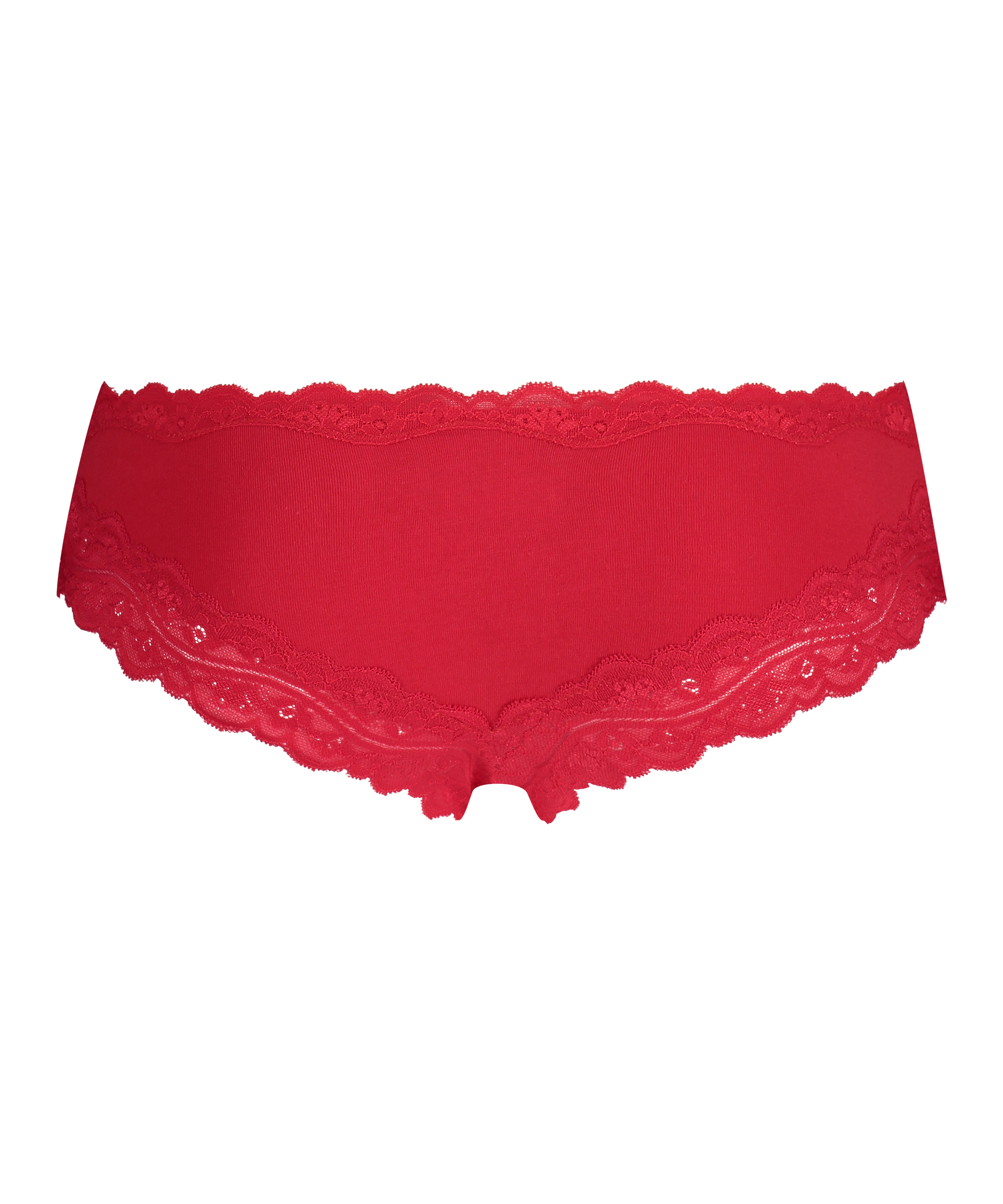 Slip br&eacute;silien coton, Rouge, main