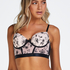 Soutien-gorge &agrave; armatures pr&eacute;form&eacute; longline Jenn, Rose