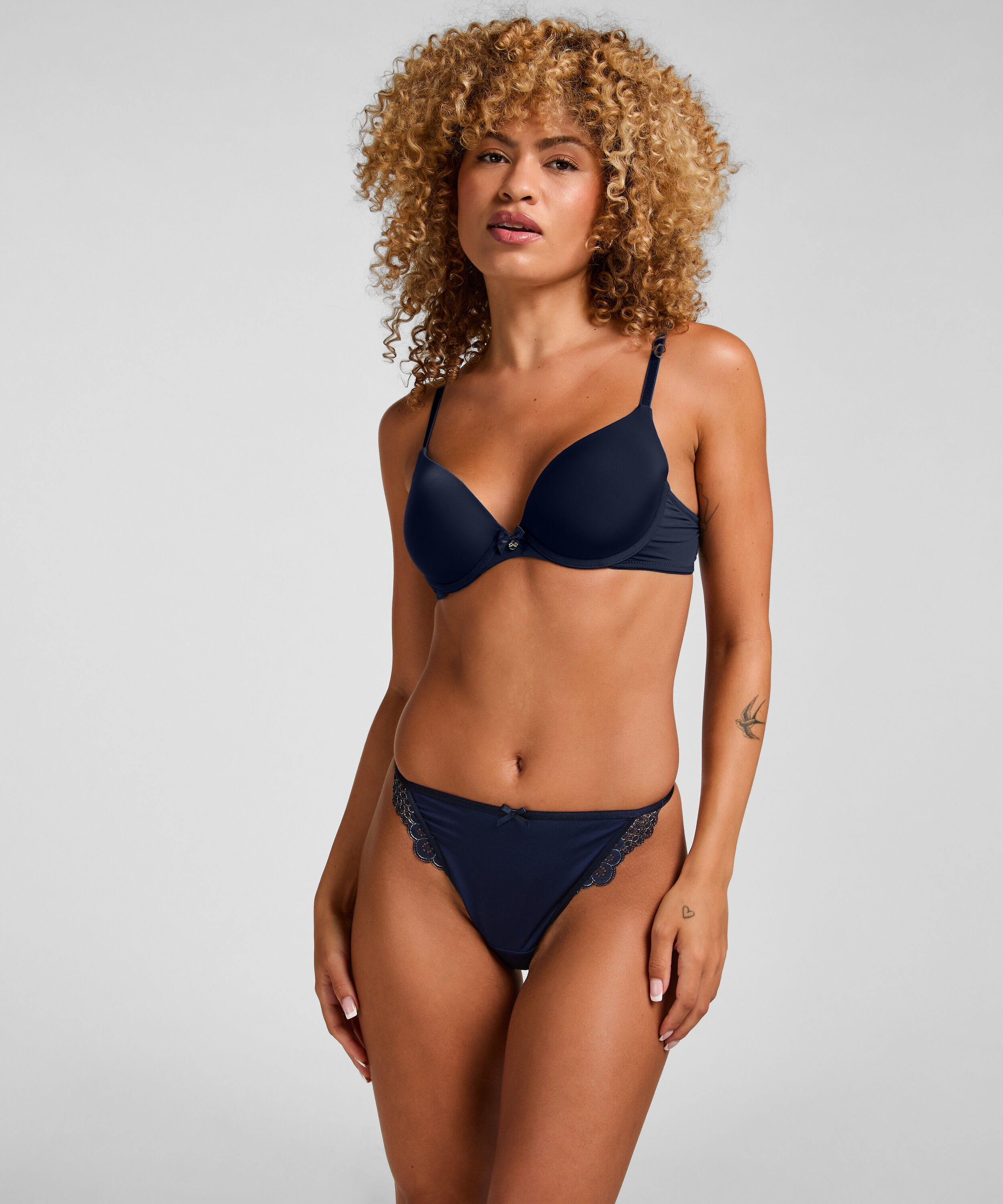 Highleg Brazilian Pamela, Blauw Highleg Brazilian Pamela, Blauw