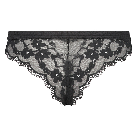 Hoog uitgesneden brazilian Iva, Zwart