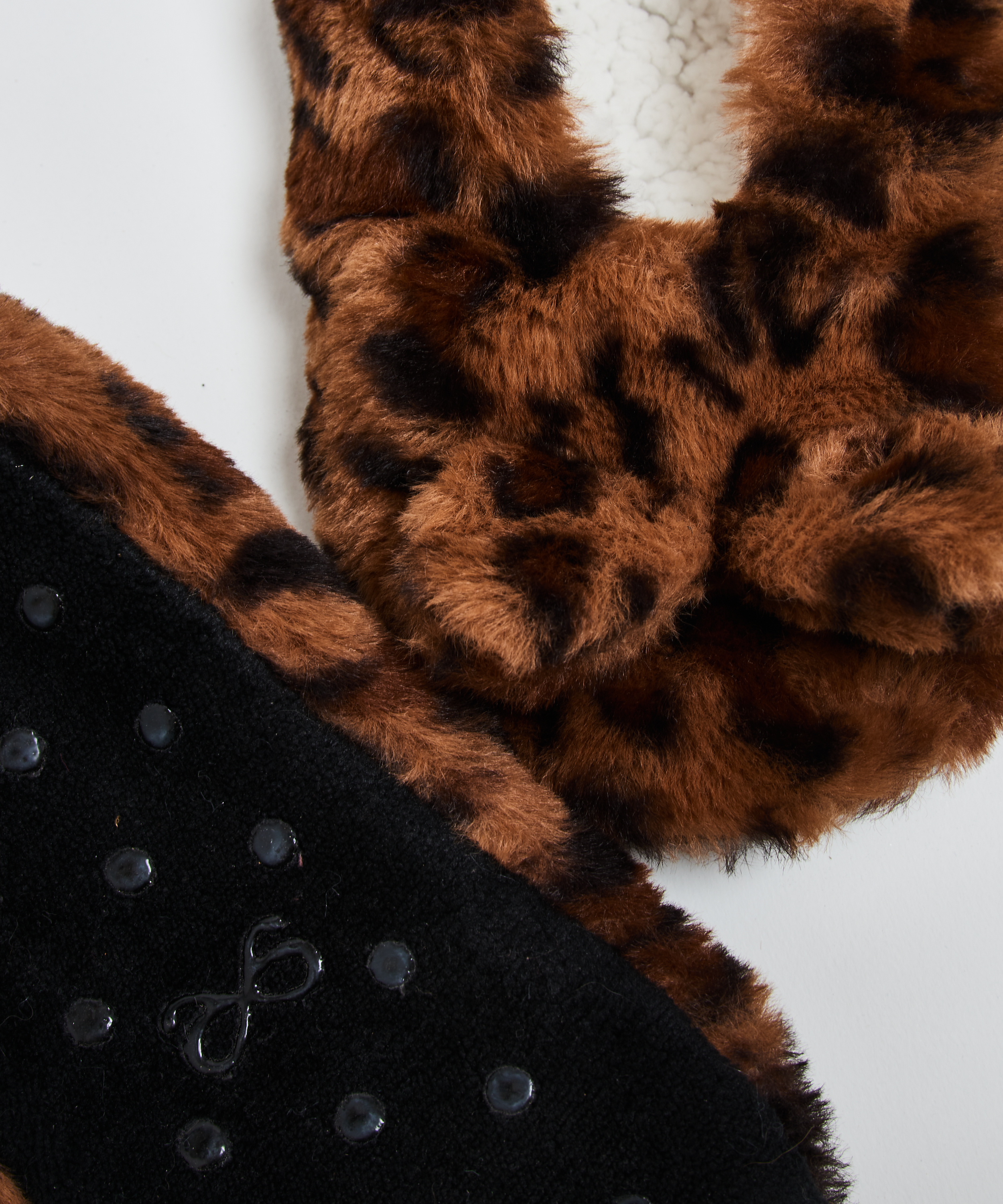 Ballerines Leopard, Brun, main