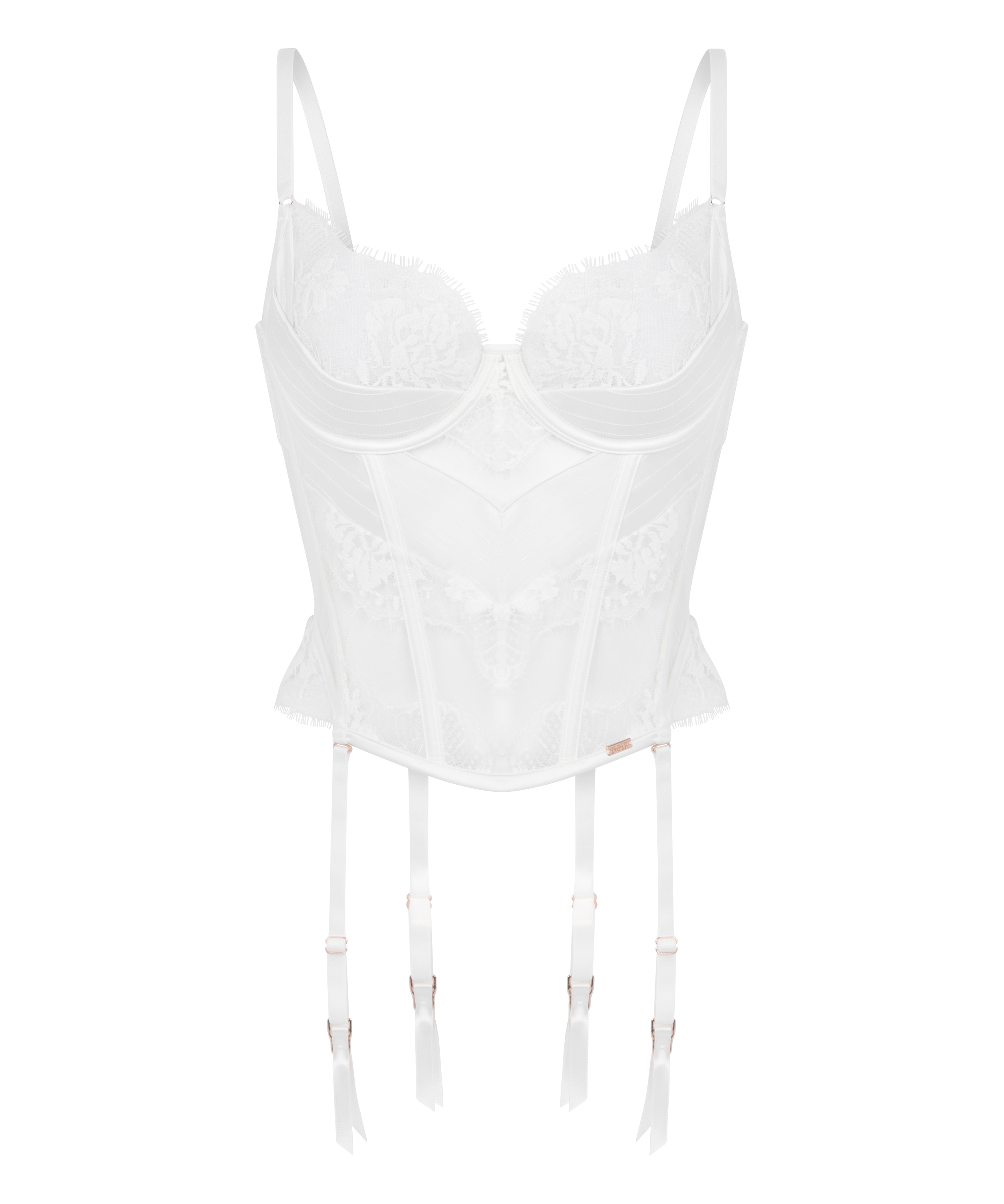 Bustier Tiah, Blanc, main