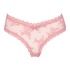 Slip br&eacute;silien V-shape mesh, Rose