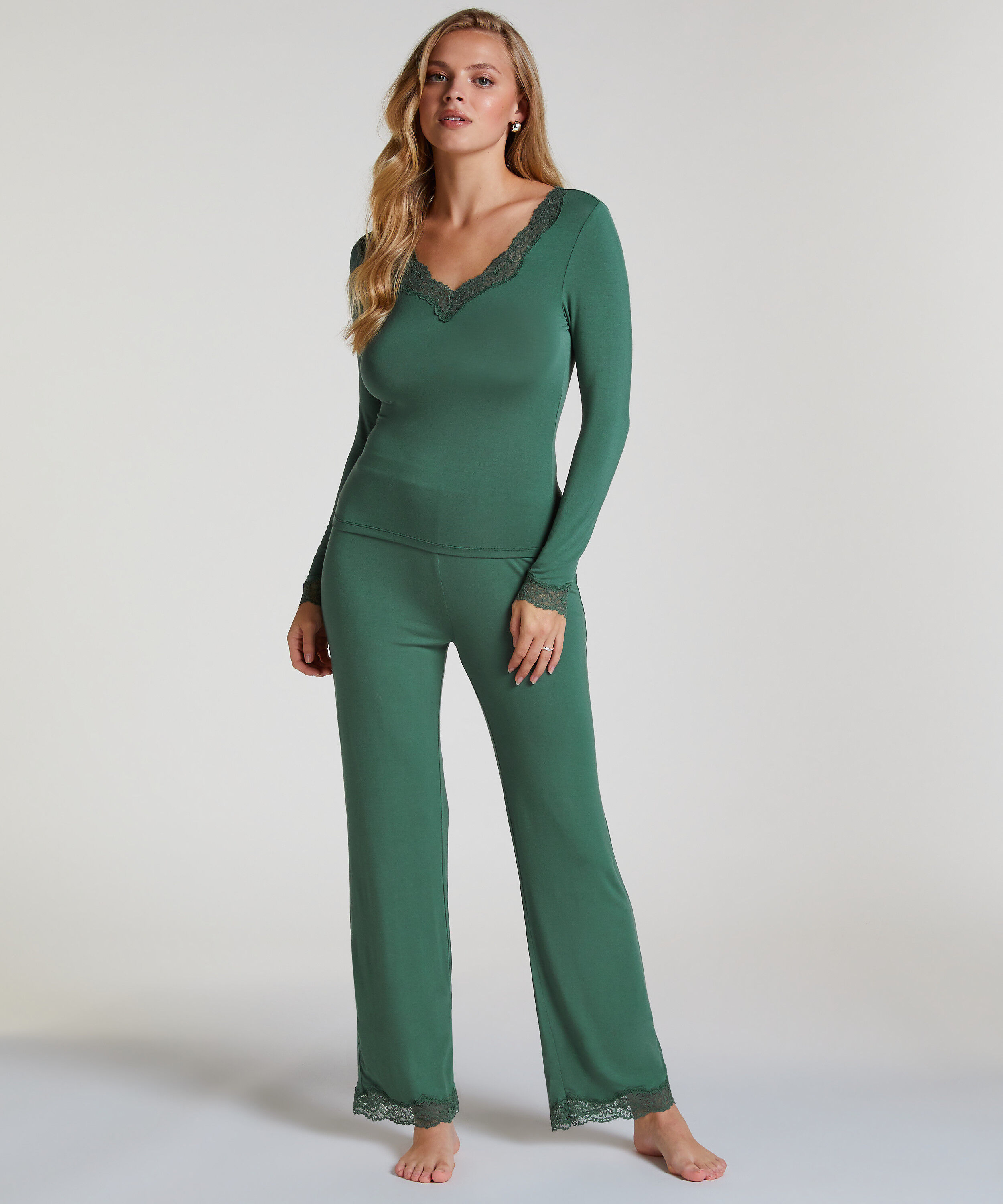 Ensemble de pyjama, Vert