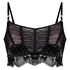 Soutien-gorge &agrave; armatures non-pr&eacute;form&eacute; longline Cynthia, Noir