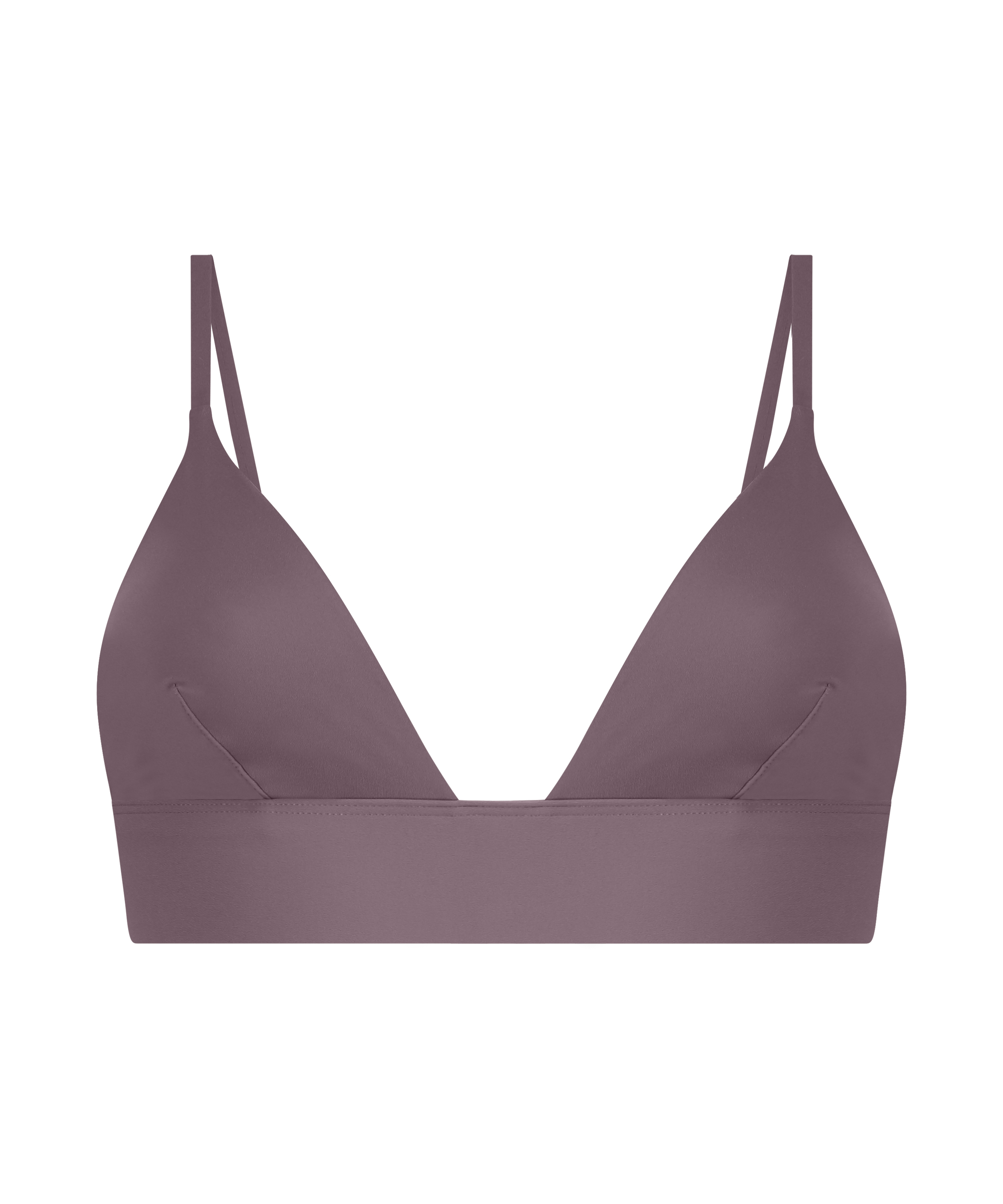 Triangel bralette Smooth, Bruin, main