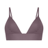 Triangel bralette Smooth, Bruin
