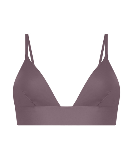 Triangel bralette Smooth, Bruin