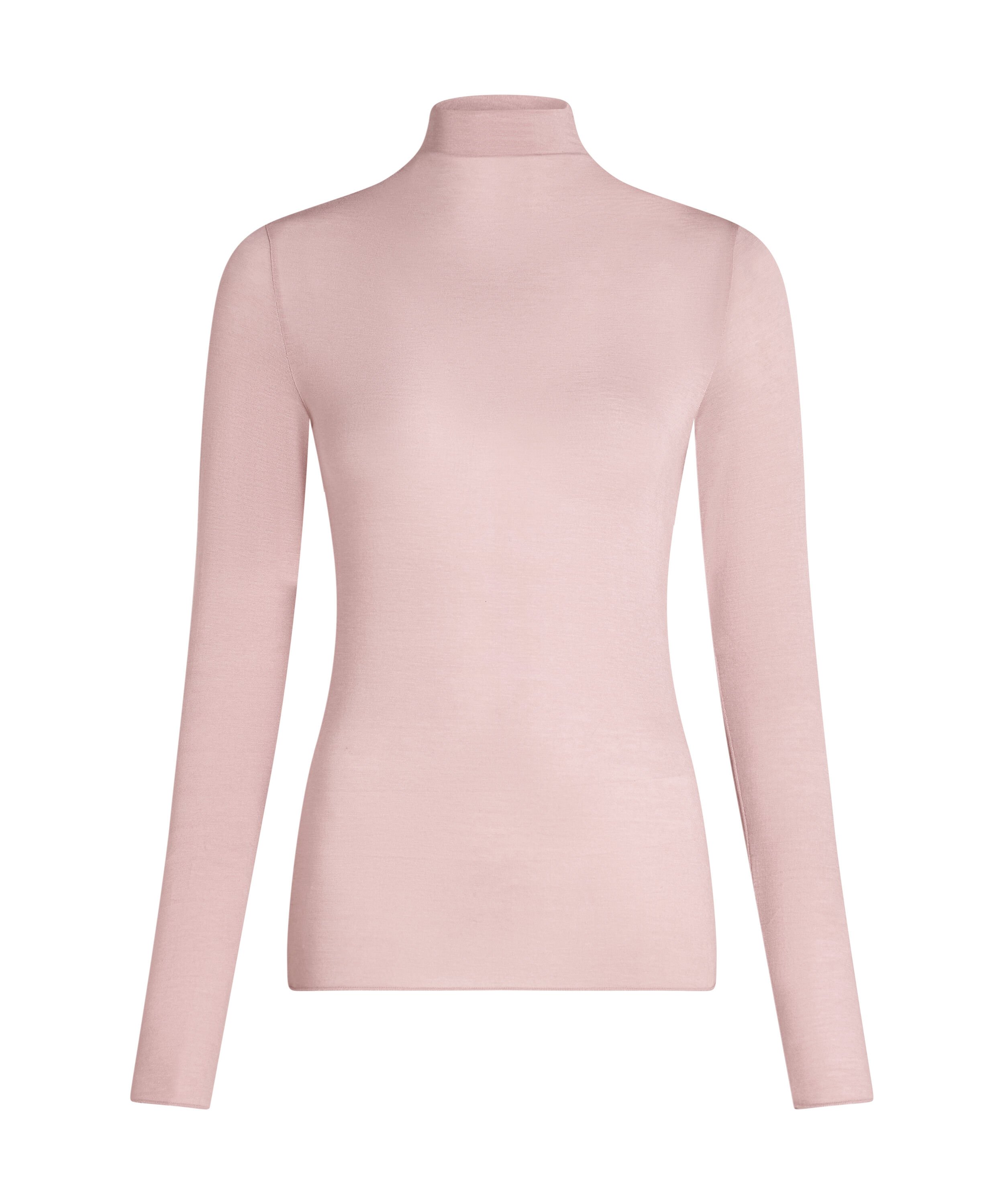 super soft Turtleneck shirt met Cashmere, Roze
