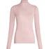 super soft Turtleneck shirt met Cashmere, Roze