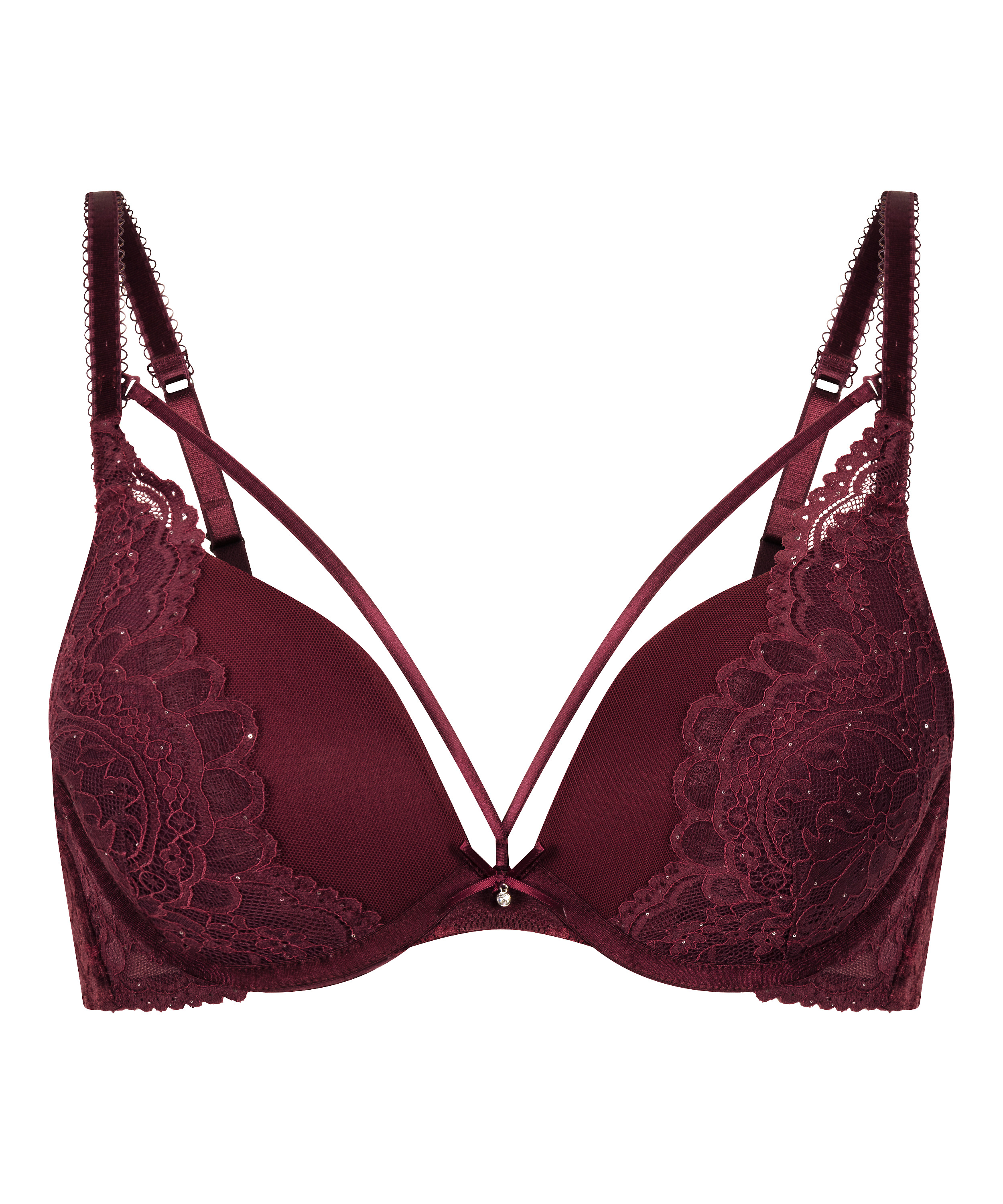 Voorgevormde push-up beugel bh Isadora, Rood, main