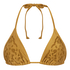 Haut de bikini triangle Boho, Jaune