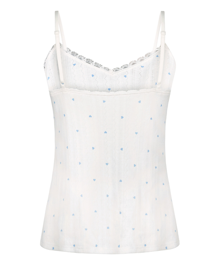 Top cami Lace, Blauw