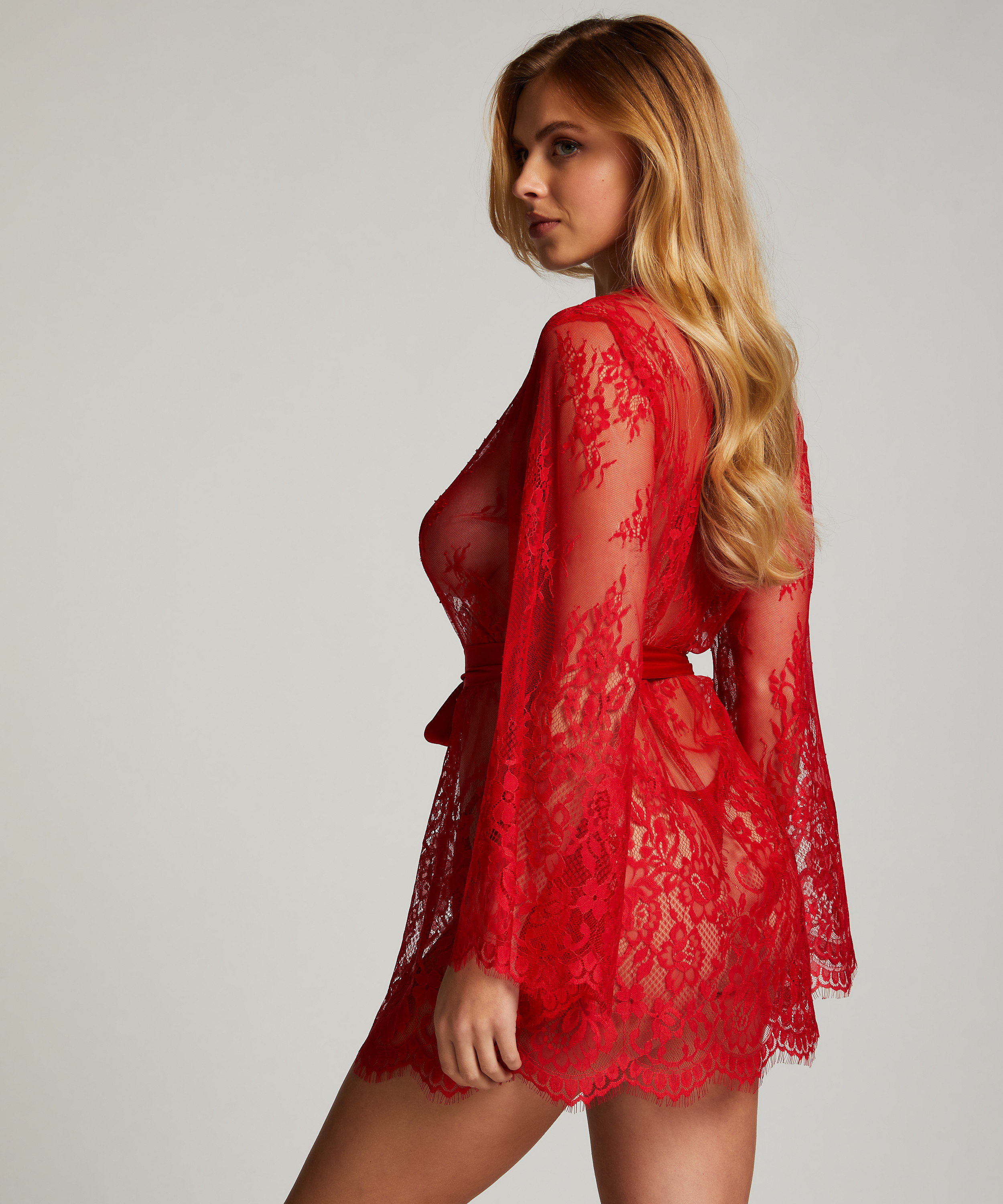 Kimono Lace Isabelle, Rood, main