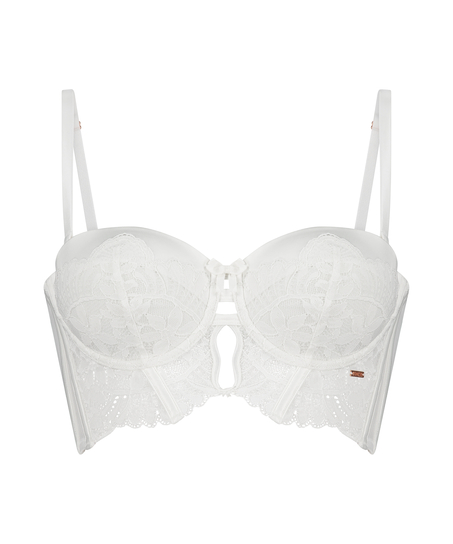 Voorgevormde strapless beugel bh Jamie, Wit