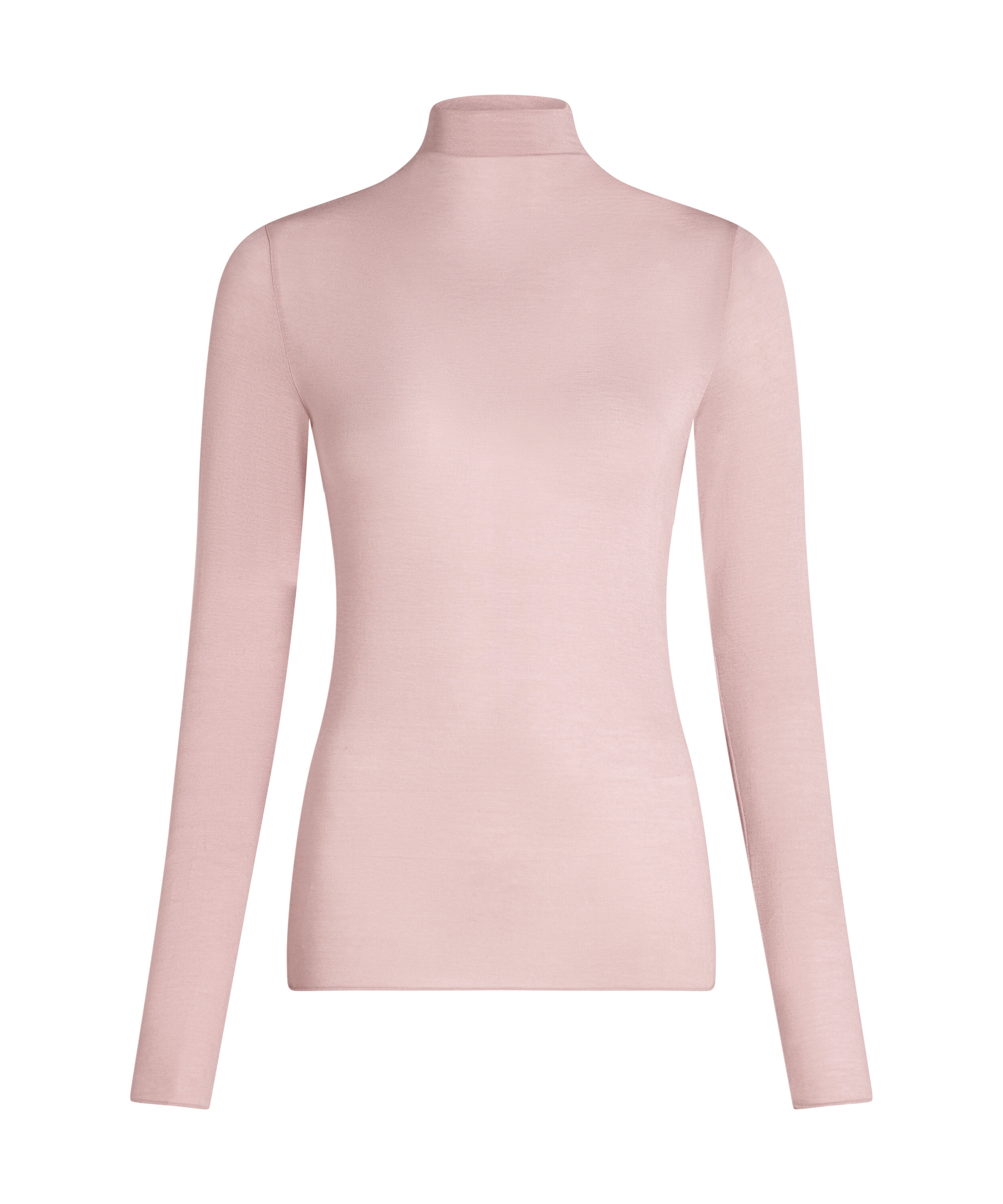 super soft Turtleneck shirt met Cashmere, Roze