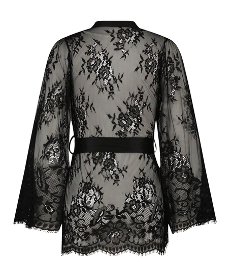 Kimono Lace Isabelle, Noir