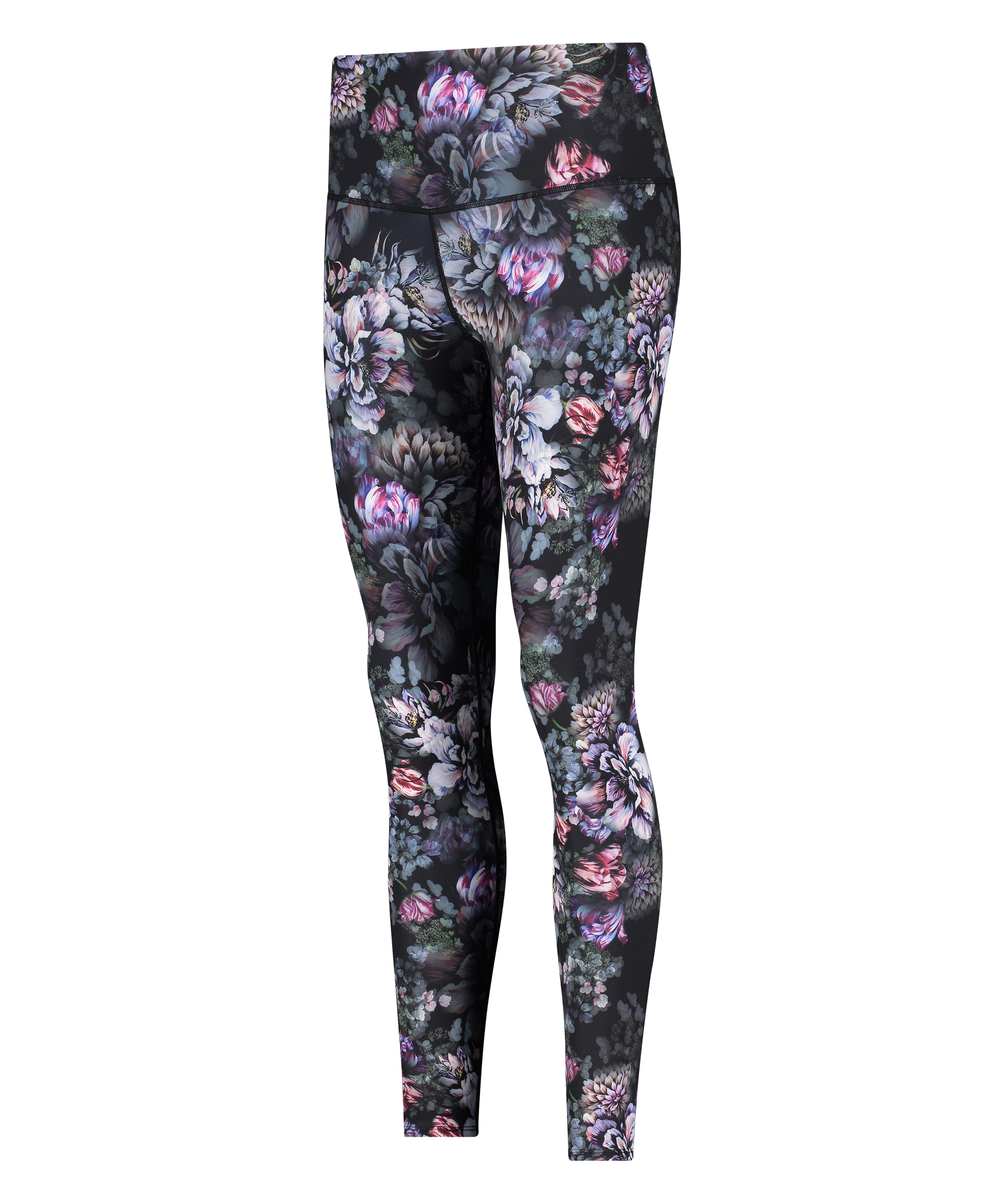 HKMX High Waisted Sportlegging Flower, Zwart, main