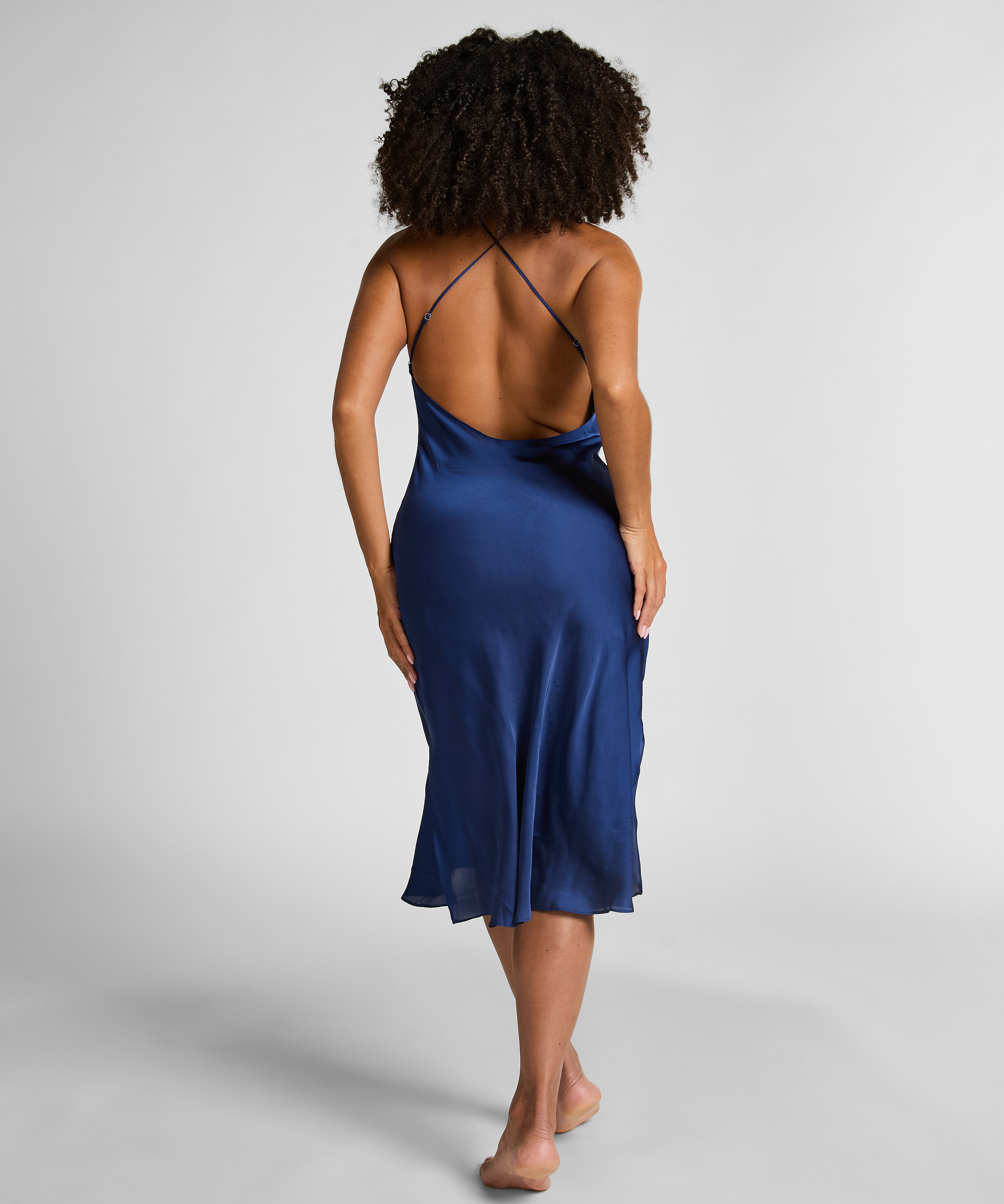 Slip dress Dorothy, Bleu, main