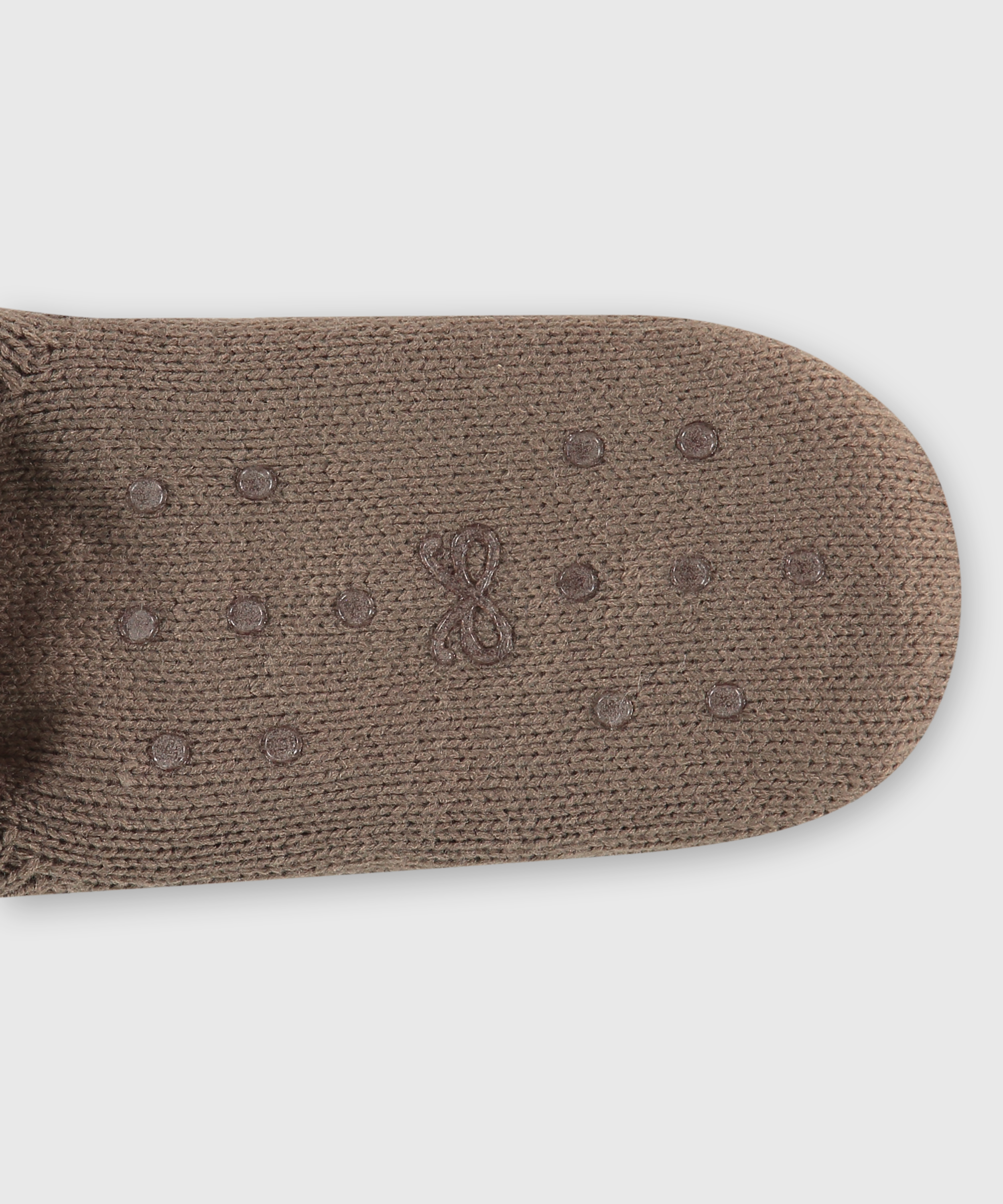 Chaussettes en tricot lurex, Brun, main